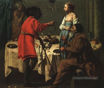  peintre - Jacob Reproaching Laban 1627 Peintre néerlandais Hendrick ter Brugghen
